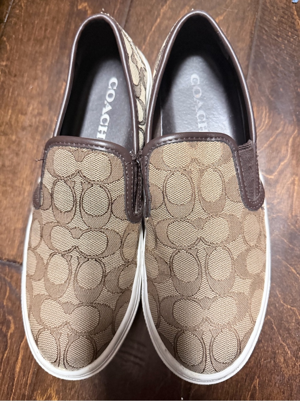 Coach Cameron Signature Canvas Slip-On